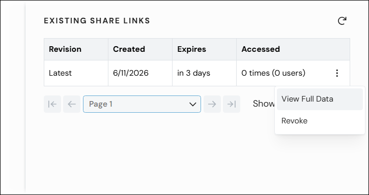 How to view details of secure links.
